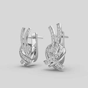 Luxury Round Brilliant Diamond <b>Stud</b> <b>Earrings</b> in 925 Sterling <b>Silver</b> Elegant Everyday Fine Jewelry - Product Image 5