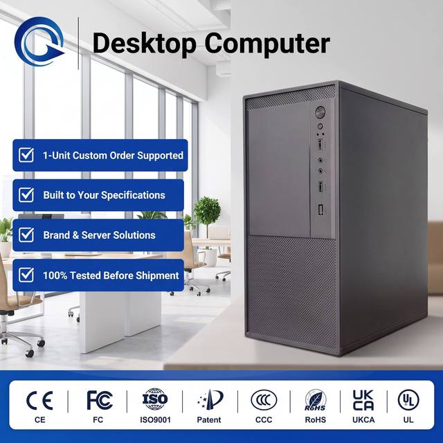 Factory OEM ODM Office Desktop PC Core I5 I7 3 5 7 N100 Business Computer Commercial 1. Custom Business Desktop Computer Designe