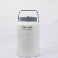 Réservoir d'azote liquide en aluminium certifié CE de 10 L pour cellules souches