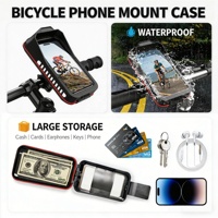 Neuheiten Schnellmontage-Lenker-Rückspiegel Handytasche Multifunktionaler Telefonhalter für Outdoor-Radfahren