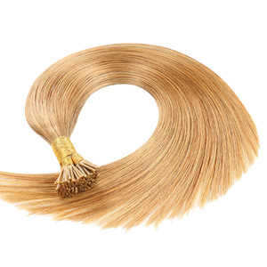Extensiones de Cabello Pre-Adheridas con Punta I, 100% Cabello Virgen Remy Chino, Estilo Liso para Mujer, Color Personalizado, Calidad 12A, Hechas a Máquina - Product Image 1