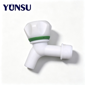 ก๊อกน้ำพลาสติกไดอะแฟรม Yunsu Modern Green Ring DN20 วัสดุ PP บริสุทธิ์ ป้องกันน้ำหยด น้ำหนักเบา ติดตั้งง่าย แบบรูเดียว - Product Image 1
