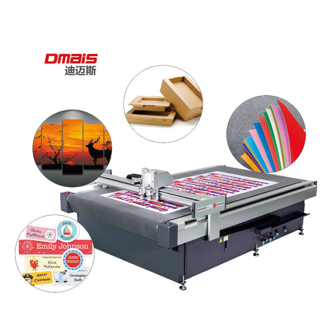 Automatic Digital Flatbed Table for Vinyl Cardboard & Paper Cutting for Packaging Sample Preparation Wood Case Material