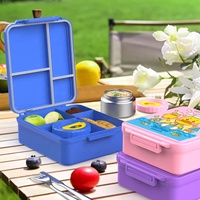 Boîte à bento de luxe AOHEA violette avec pot à soupe isotherme, impression de logo personnalisable, nouvelle conception hygiénique