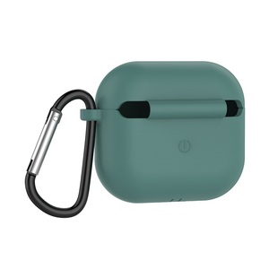BT หูฟังไร้สายอุปกรณ์เสริมฝาครอบป้องกันผิวด้วยตะขอสำหรับ Apple <span class=keywords><strong>Airpods</strong></span> <span class=keywords><strong>3</strong></span>ซิลิโคนสยาม - Product Image 4