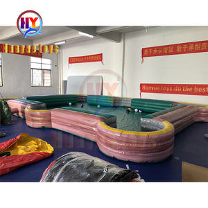 Jeux gonflables de billard de football de <span class=keywords><strong>location</strong></span> interactive extérieure drôle Table de billard gonflable d'humain pour annoncer des gonflables - Product Image 6