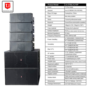 ลำโพงระบบการปล่อยเสียงแบบเส้นตรงการออกแบบอาร์เรย์แบบคล่องแคล่ว/พาสซีฟ - Product Image 3