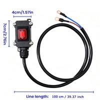 Interrupteur d'alimentation pour moto, interrupteur de déconnexion de batterie, 30/50/100 cm, 12V/24V, étanche, coupe-circuit, interrupteur de coupure d'alimentation robuste