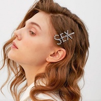 Vente en gros, épingle à cheveux en métal, pince à cheveux coréenne, pince à cheveux en métal strass, fée fille forêt, bijoux de cheveux rurales