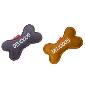 Popular Leather Dog Toy Hotcake Animal Design Durable Chew Toys For Puppies