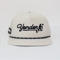 Gorra de Golf para Hombre, Diseño Personalizado OEM ODM, 5 Paneles, Visera Plana, Bordado 3D en Relieve, Resistente al Agua, con Cierre a Presión