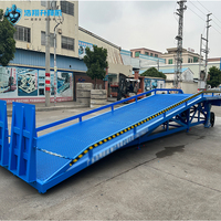 Rampe mobile autoportante pour chariot élévateur, quai de chargement, plateforme de chargement/déchargement hydraulique réglable en acier pour entrepôt