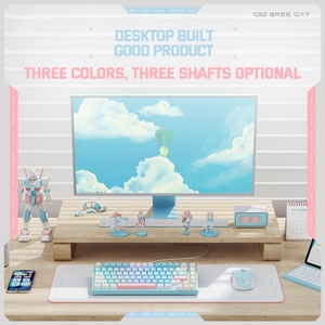 Venta al por mayor ONIKUMA G52 82 Teclas RGB Iluminación Teclado mecánico con cable, Tipo: Interruptor azul (Negro) - Product Image 5