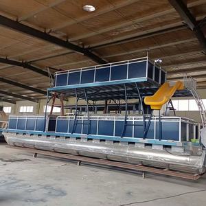 Pontón de Aluminio de 34 pies en Oferta, Barco Familiar de Dos Pisos con Tobogán Acuático - Product Image 2