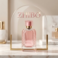 Flacon de parfum élégant en verre rectangulaire 100 ml avec impression sérigraphique personnalisable par l'usine