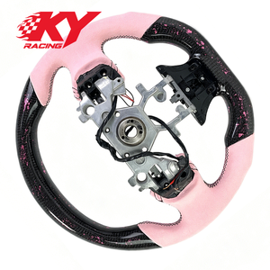 Volant sport en fibre de carbone avec paillettes, affichage LED du régime moteur, personnalisé pour les modèles Infiniti Q50 Q60 2015 2016 2017 - Product Image 3