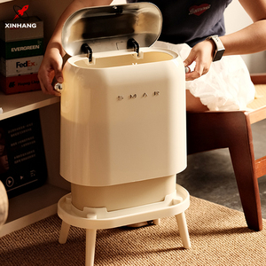 Cubo de Basura de Plástico para el Hogar Xinhang <span class=keywords><strong>Newlife</strong></span> Style, Cubo de Basura de Plástico con Tapa, Cubo de Basura de Plástico Innovador de Estilo Lujoso - Product Image 4
