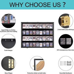 Expositor de Tarjetas Deportivas de la Copa <span class=keywords><strong>Mundial</strong></span> de Fútbol, <span class=keywords><strong>Caja</strong></span> de Exhibición de Tarjetas de Béisbol, Expositor de Pared para Tiendas de Recuerdos, Soporte de Exhibición de Tarjetas de Fútbol - Product Image 5