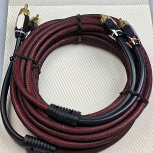 Fully shielded pure copper gold-plated 2RCA <b>amplifier</b> <b>car</b> audio cable - Product Image 6