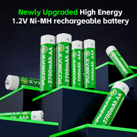 Paquete de batería recargable PUJIMAX AAA Ni-MH ecológico, 4 Uds., celda de batería AAA Ni-MH, Envío listo para aplicación de linterna de reloj