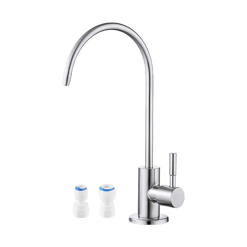 Rvs 304 Keuken Waterfilter Kraan Geborsteld Nikkel Afwerking Drinkwater Kraan