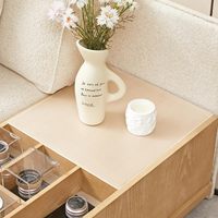 Tapis de table extra long en EVA, moderne et simple, pour tiroirs de cuisine, non adhésif, antidérapant, imperméable, non toxique, résistant à l'huile, transparent