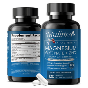 Multivitamines, glycinate de magnésium, capsules végétaliennes, zinc, <span class=keywords><strong>vitamine</strong></span> D3, <span class=keywords><strong>B6</strong></span>, soutien musculaire, nerveux, articulaire, cardiaque, immunitaire, pour adultes - Product Image 1