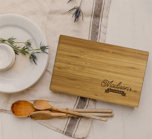 小さな竹製木製キッチン朝食サービングボード、食事ボード - Product Image 4