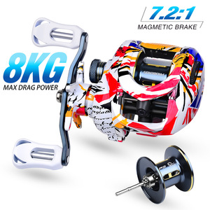 Carrete de Pesca KEKAXI Nuevo con Sistema de Freno Magnético 5+1BB, Relación de Engranajes 7.2:1, para Mano Izquierda/Derecha, Ultraligero - Product Image 2