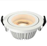 Spot en aluminium anti-éblouissement Dim to Warm Dali Ceil Spot Light Moderne 8-12W COB LED Downlights Réglable Degré Recess Spot Lamp