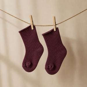 BOHOPANNA Chaussettes basiques pour enfants Rosewood Taille 5 6Y Coton de qualité supérieure Doux Flexible Respirant Confortable Parfait pour les activités quotidiennes - Product Image 1