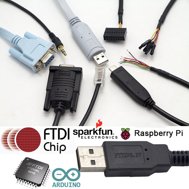 FTDI Cable High Compatible Win10 5v 3.3v Uart Ttl Ftdi Ft2132rl Usb to Rj45 Serial Cable
