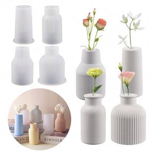 DIY Silicone <b>Resin</b> Mold Pen Holder Vase Bottle Shaped Box Jar Epoxy Casting Molds for Dried Flower Vase - Product Image 3