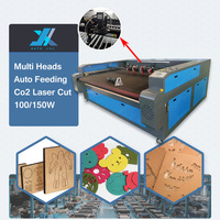 Machine de découpe laser pour textile JX asynchrone double têtes 1812 ccd 130w co2 découpe laser sublimation tissus machine pour textile