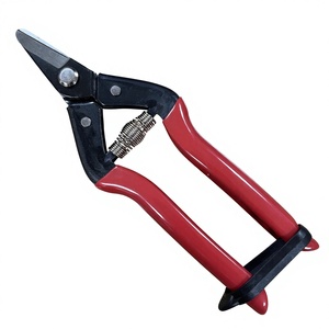 SONO J51 Red Garden Scissors Carbon Steel Blades Soft Grip Steel Handle Multi Purpose <b>Cutting</b> <b>Tool</b> - Product Image 1