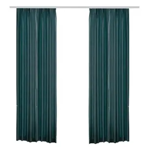 Factory Curtain Supplier High Shading Solid Color Simple Curtain Design Linen Blackout Living Room Curtains