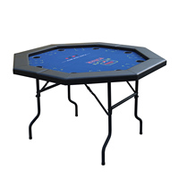 Table de jeu octogonale pliable Texas Casino Poker Table