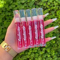 Tube de gloss à lèvres rond transparent, emballage transparent, contenants vides pour gloss à lèvres