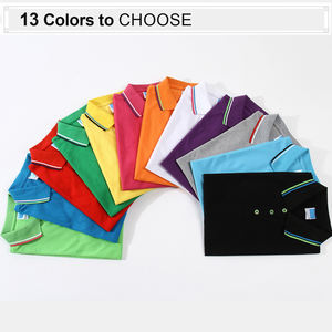 남성용 블랭크 폴로 티셔츠 자수 로고 일반 반소매 캐주얼 폴로 셔츠 - Product Image 2