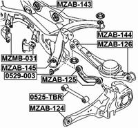 Kit de Reparación RuiLi OEM L206-28-66Z, Tornillo Excéntrico de Ajuste de Camber M12 Dacromet para Mazda CX 9 TB