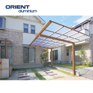 Abri de voiture en aluminium robuste ORIENT avec toit en polycarbonate résistant aux chocs - Product Image 3