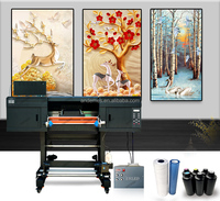 Imprimante jet d'encre UV 60 cm avec têtes multiples I3200 pour applications d'impression d'autocollants en rouleau