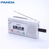 Lecteur de cassettes portable classique Panda OEM, radio AM/FM, enregistreur et lecteur de cassettes, prise en charge de la carte USB/SD, lecteur de cassettes MP3