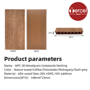 Tarima de Madera Compuesta SHENGCHENG WPC, Suelo de Madera Dura Hueca para Uso en Terrazas Exteriores, Instalación con Sistema de Clic, Tarima para Balcón y Terraza - Product Image 3