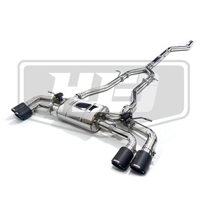 Système d'échappement Catback pour BMW 530E G30 B48 2.0T 545E, style M5 amélioré, son performance, en acier inoxydable, avec soupape d'échappement - Product Image 1