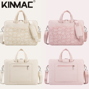 Сумка для ноутбука Kinmac 13, 14, 15, 16 дюймов, модная, легкая, кожаная, ударопрочная, водонепроницаемая, с плечевым ремнем, для женщин - Product Image 1