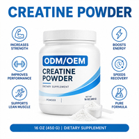 Créatine monohydrate en poudre, stimule la force musculaire, complément pour entraînement en salle de sport, approvisionnement en vrac, OEM, ODM, marque privée, directement de l'usine