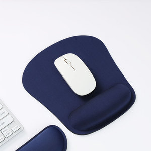 Custom Logo Non-slip Base Soft Memory Foam Ergonomic Mouse Pad with Wrist Support for Office Business - Product Image 1