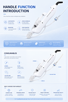 Appareil de rajeunissement cutané sous vide Mesogun pour l'élimination des ridules sur les joues, injecteur facial pour l'application de sérum, soin d'infusion, récupération rapide et lissante