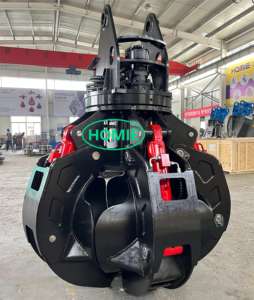 Homie ตะแกรงเหล็กหมุนได้360เครื่องขูดเศษเหล็กแบบหมุนหัวจับเปลือกส้มไฮดรอลิกสำหรับรถขุด5-35ton - Product Image 2